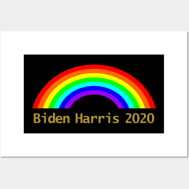 Biden Harris Rainbow Wall Art by ellenhenryart